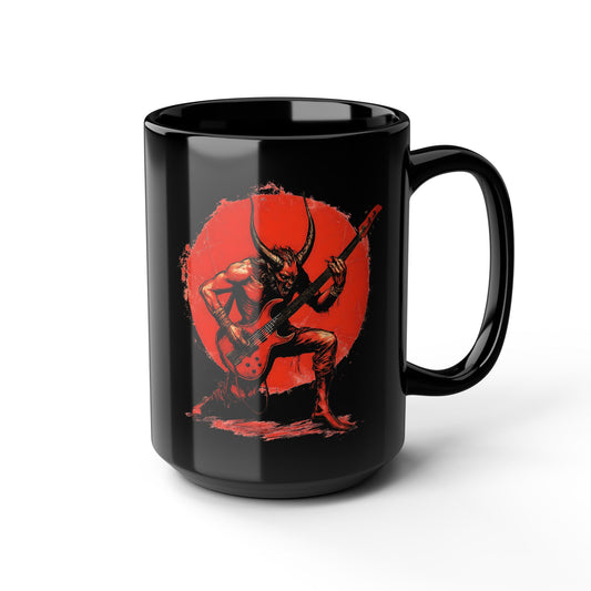 METAL DEMON - Schwarze Kaffeetasse - 15oz