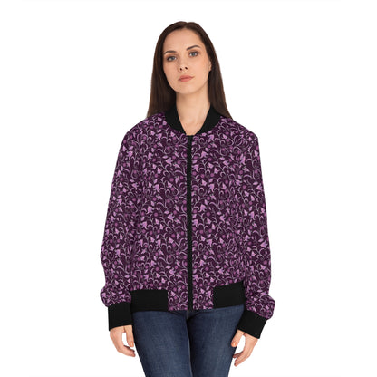 Purple Ivy – Damen Bomberjacke – Schickes Design für den Alltag