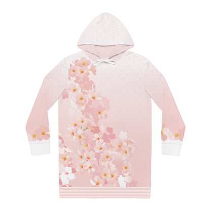 Kirschblüten Damen Langer Hoodie