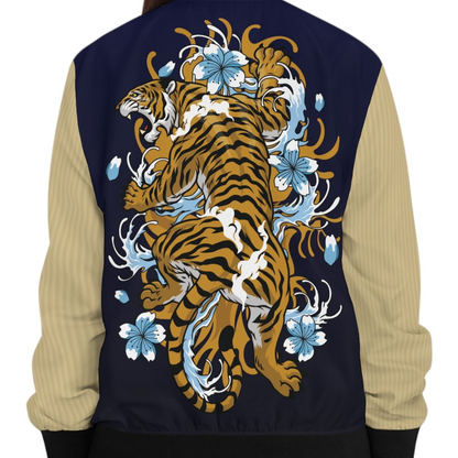 Tiger - Bomberjacke Schickes Design für den Alltagsstil