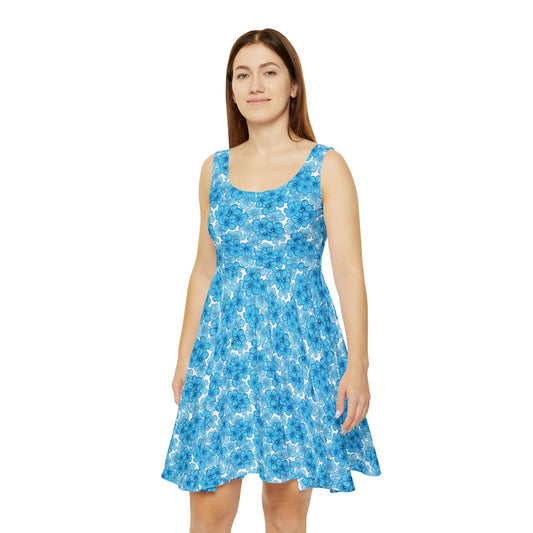 Bloo Bloom – Geblümtes Damen-Skaterkleid – Perfekt für Frühlingsveranstaltungen und Freizeitkleidung 