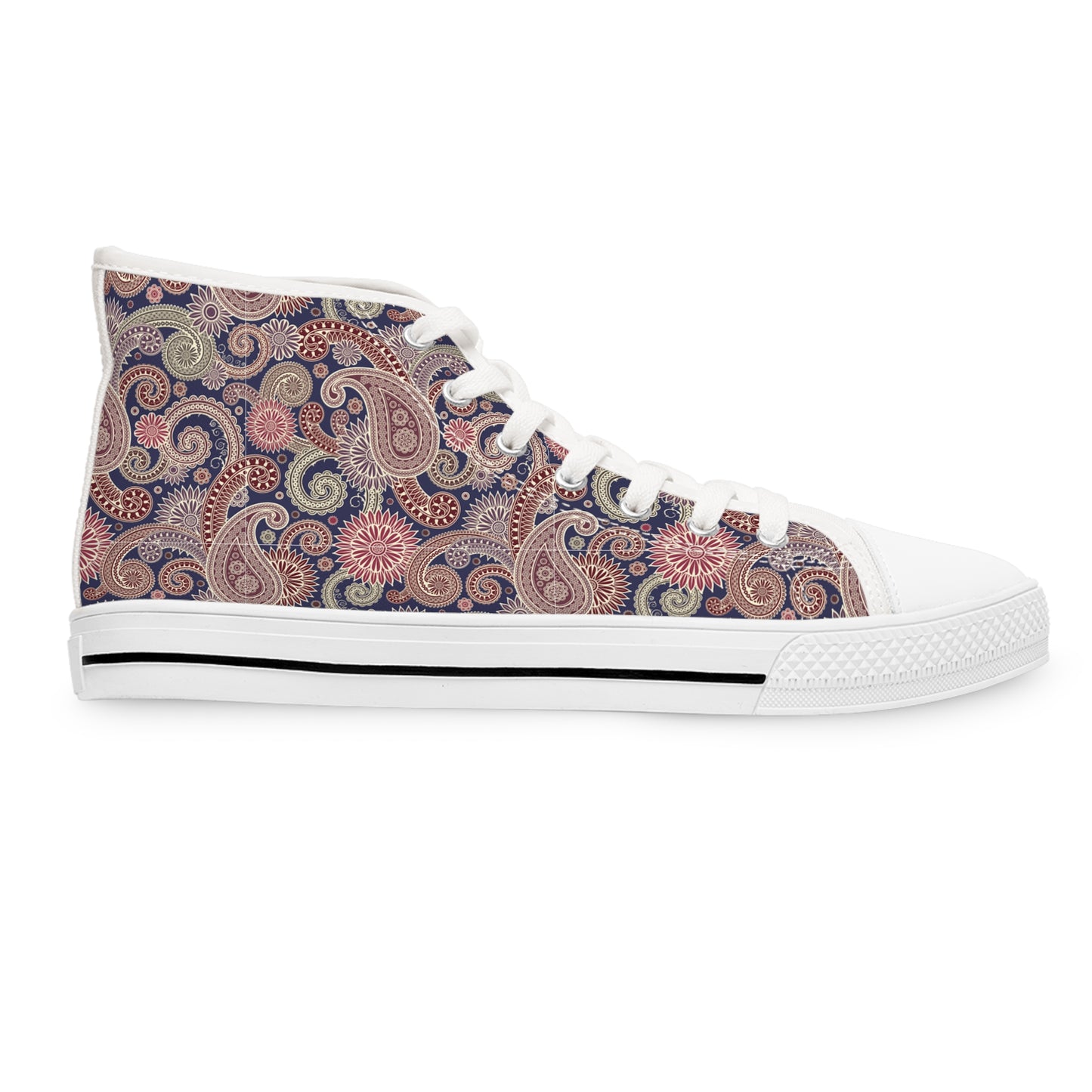 Paisley Dream High Top Sneakers für Damen – Stylisch &amp; Fun