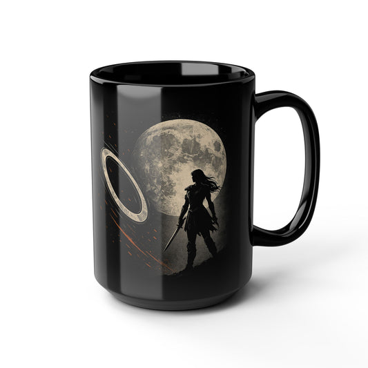 XENA – Schwarze Kaffeetasse – 15 oz
