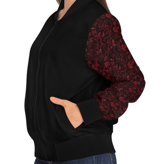 Florale Bomberjacke für Damen – Stilvolle und gemütliche Schicht für jeden Anlass