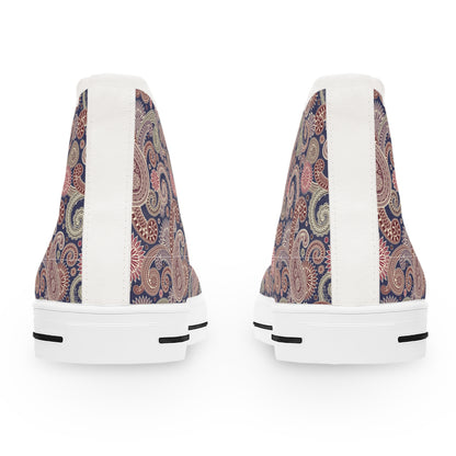 Paisley Dream High Top Sneakers für Damen – Stylisch &amp; Fun