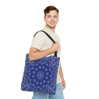 Einkaufstasche - BLAUES BANDANA