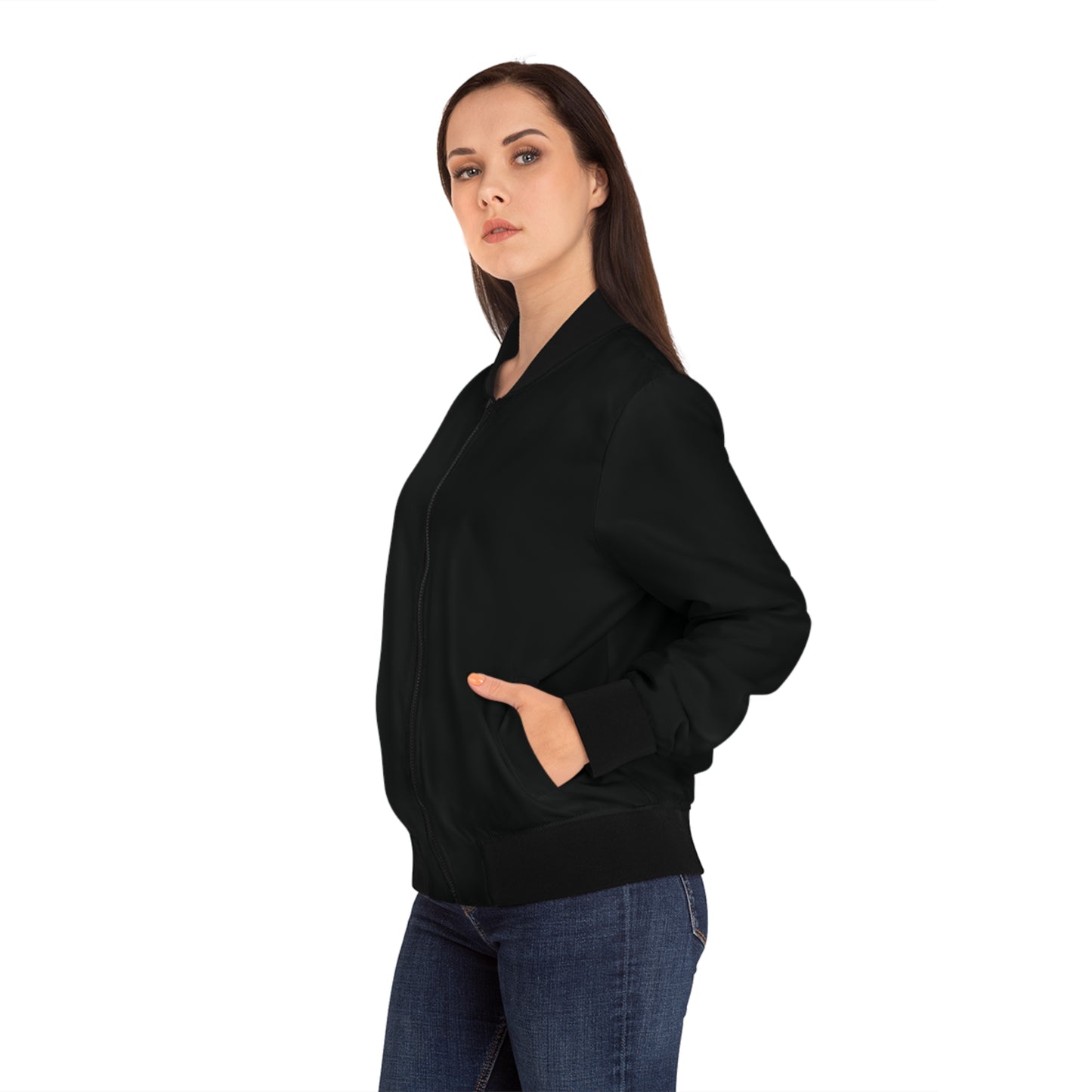 Angel Wings – Bomberjacke mit schickem Blumendesign für den Alltag