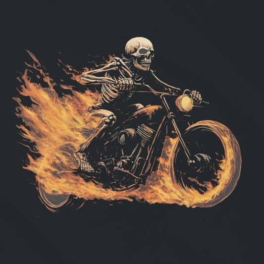 HELL RIDER – Schweres Unisex-T-Shirt mit Rundhalsausschnitt | Gildan® 5000