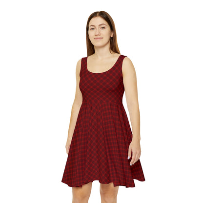 RED PLAIDIE – Skaterkleid für Damen – Perfekt für Frühlingsveranstaltungen und Freizeitkleidung 