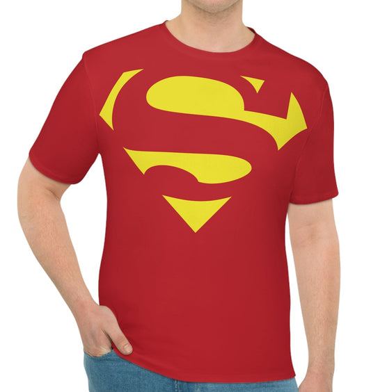 Superhelden-T-Shirt – T-Shirt mit kräftiger roter Grafik 