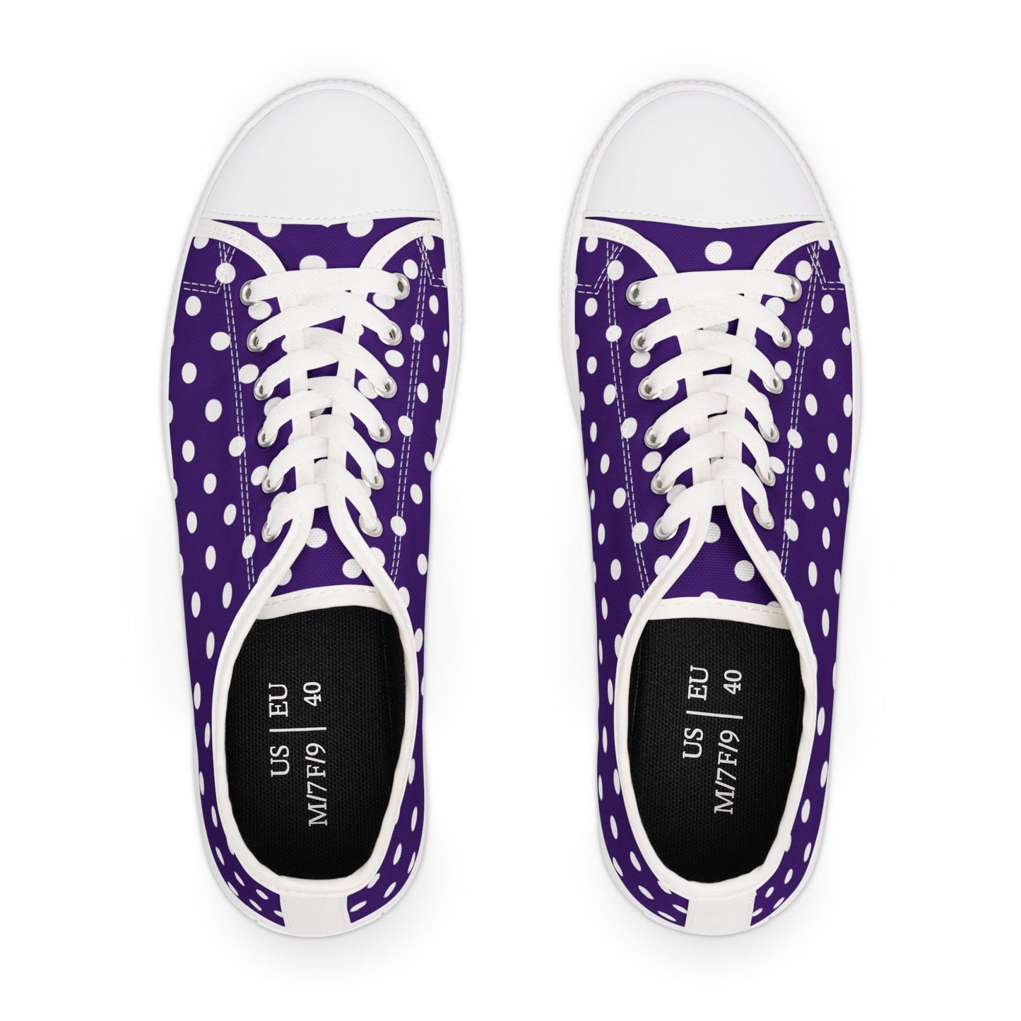 Polka Dot Low-Top-Sneakers für Damen – Stilvolles und bequemes Schuhwerk für alltägliche Abenteuer
