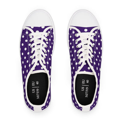 Polka Dot Low-Top-Sneakers für Damen – Stilvolles und bequemes Schuhwerk für alltägliche Abenteuer