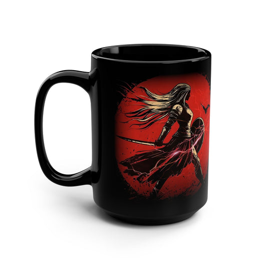 Shield Maiden - Iron Maidens Collection - Black Coffee Mug - 15oz