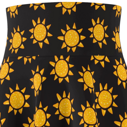 Sunny Vibes Damen-Skaterrock – lustige und stylische Sommermode 