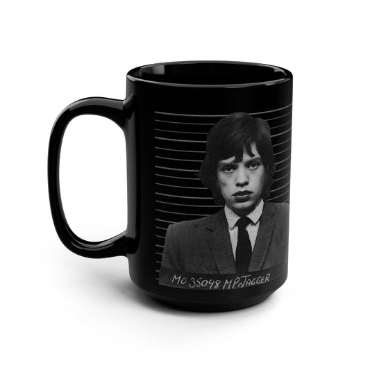 Mick – Mug Shot Schwarze Kaffeetasse – 15oz 