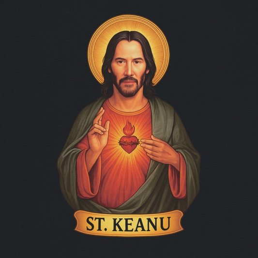 St. Keanu – The Saint of Coolness Classic Softstyle Premium Cotton Unisex T-Shirt