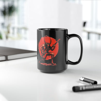 METAL DEMON - Schwarze Kaffeetasse - 15oz