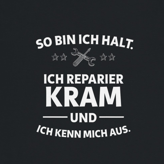 SO BIN ICH HALT. – Schweres, weiches und bequemes Unisex-T-Shirt mit Rundhalsausschnitt | Gildan® 5000