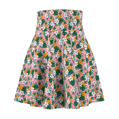 Tropical Pineapple – Skaterrock für Damen – Perfekt für den Sommerurlaub und Freizeitausflüge 