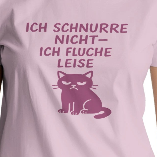 Ich schnurre nicht – ich fluche leise - Katzen Heavyweight Unisex Crewneck T-shirt | Gildan® 5000