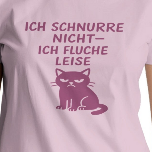 Ich schnurre nicht – ich fluche leise - Katzen Heavyweight Unisex Crewneck T-shirt | Gildan® 5000