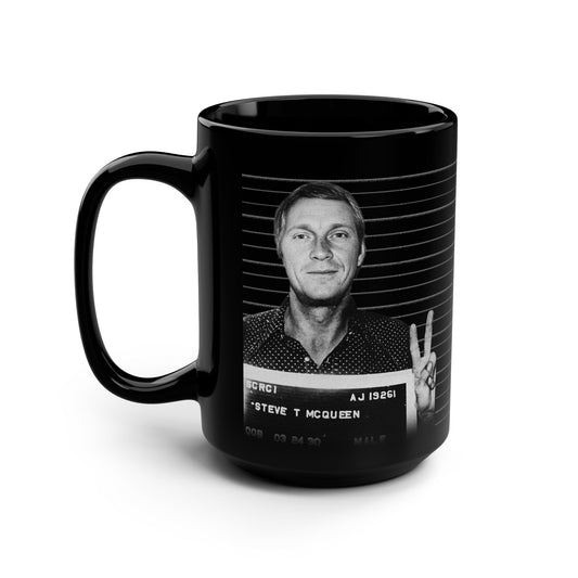Steve - Mug Shot Black Coffee Mug - 15oz