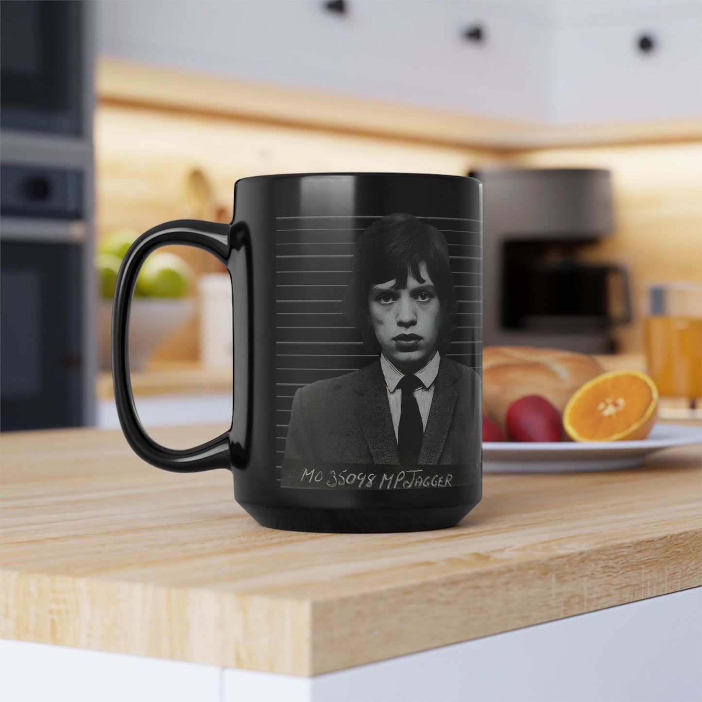 Mick – Mug Shot Schwarze Kaffeetasse – 15oz 