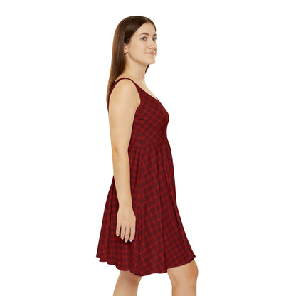 RED PLAIDIE – Skaterkleid für Damen – Perfekt für Frühlingsveranstaltungen und Freizeitkleidung 
