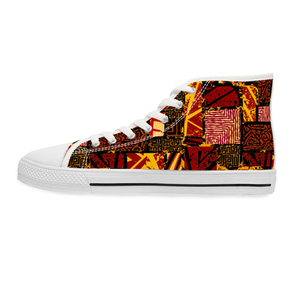 African Summer - High Top Sneakers für Damen – Stylisch & Fun