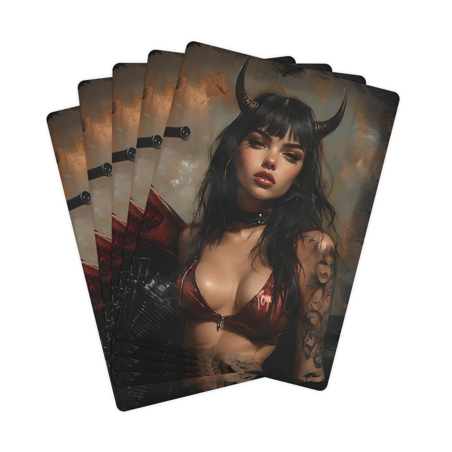 Hell's Vixen Pokerkarten-Set – Premium-Spieldeck für Spieleabende 
