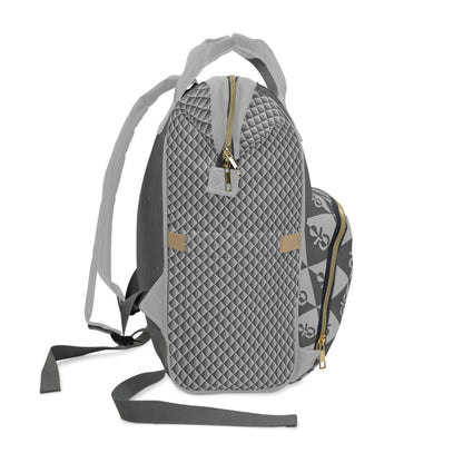 Multifunktionaler Wickelrucksack - Elegantes Grau