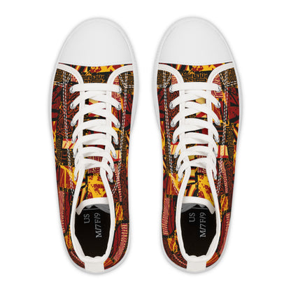 African Summer - High Top Sneakers für Damen – Stylisch & Fun