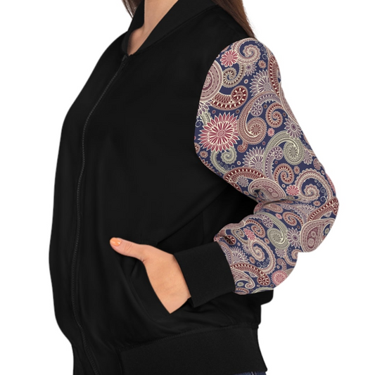 Paisley - Damen Bomberjacke - Schickes Design für den Alltag
