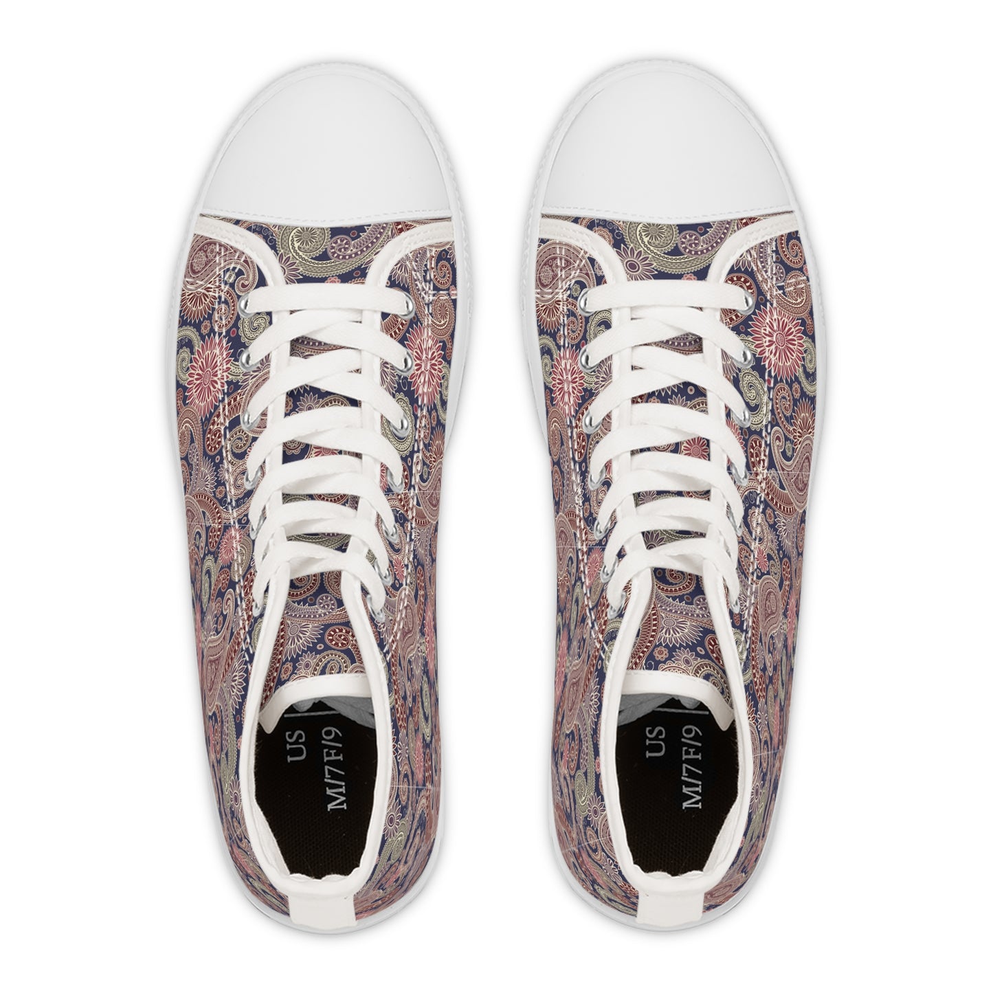 Paisley Dream High Top Sneakers für Damen – Stylisch &amp; Fun