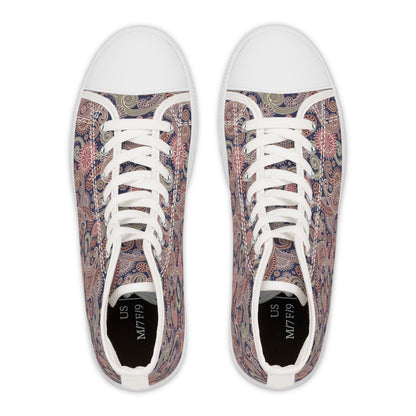 Paisley Dream High Top Sneakers für Damen – Stylisch &amp; Fun