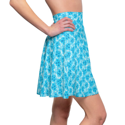 Skaterrock mit Bloo Blooms-Print – stilvolle und lustige Freizeitkleidung 