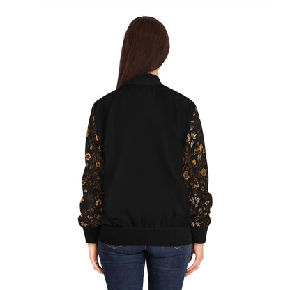 Elegante florale Bomberjacke für Damen – stilvolle Oberbekleidung für den Frühling 