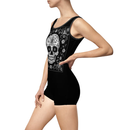 Women's Vintage Swimsuit - Skully