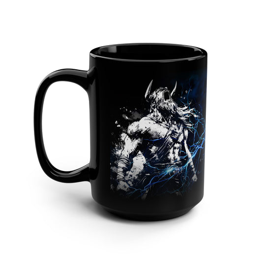 GRRRRRRR – Iron &amp; Thunder Kollektion – Schwarze Kaffeetasse – 15 oz 
