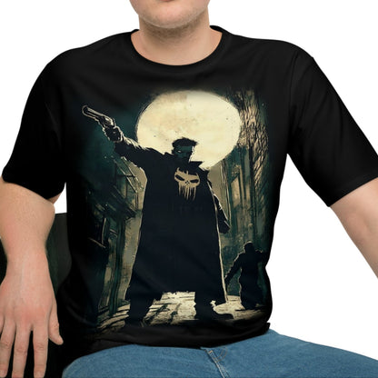 Punisher T-Shirt mit Grafik für Fahrer