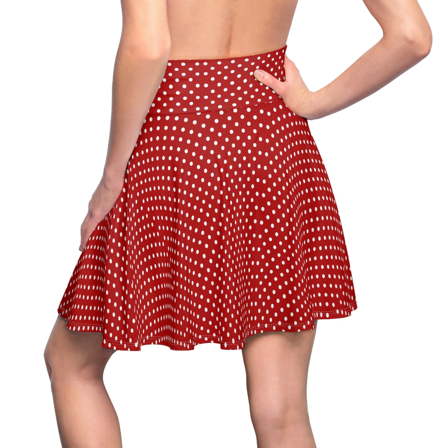 Roter Rock mit Polka Dot-Print – Stilvolle und lustige Freizeitkleidung 