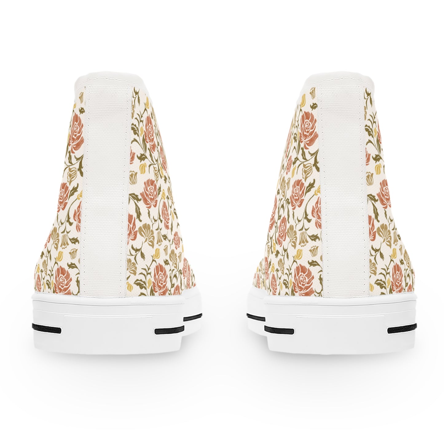 Peach Tree Bloom High Top Sneakers für Damen – Stylisch &amp; Fun