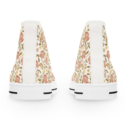 Peach Tree Bloom High Top Sneakers für Damen – Stylisch &amp; Fun