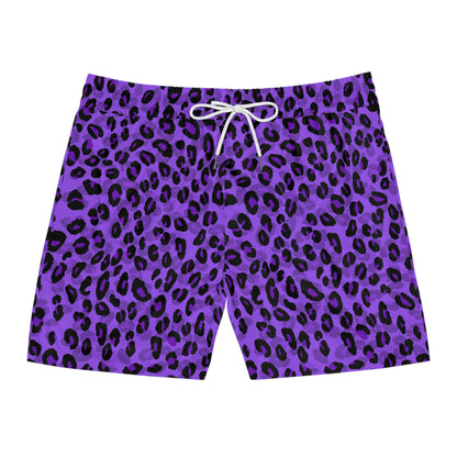 Purple Leopard - Swim Shorts - Hot Summer Vibes