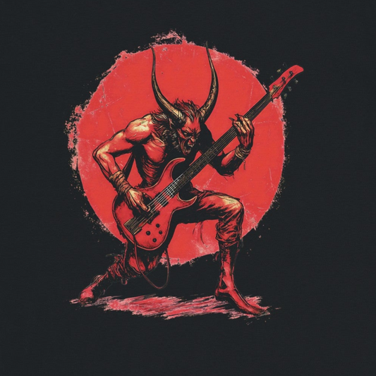 DEMON BASS – Klassisches Unisex-T-Shirt mit Rundhalsausschnitt | Gildan® 64000