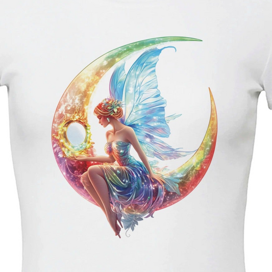 Mondfee - Feenkollektion - Premium Damen Rundhals-T-Shirt | Bella + Leinwand 6004